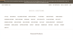 Desktop Screenshot of oscostume.com
